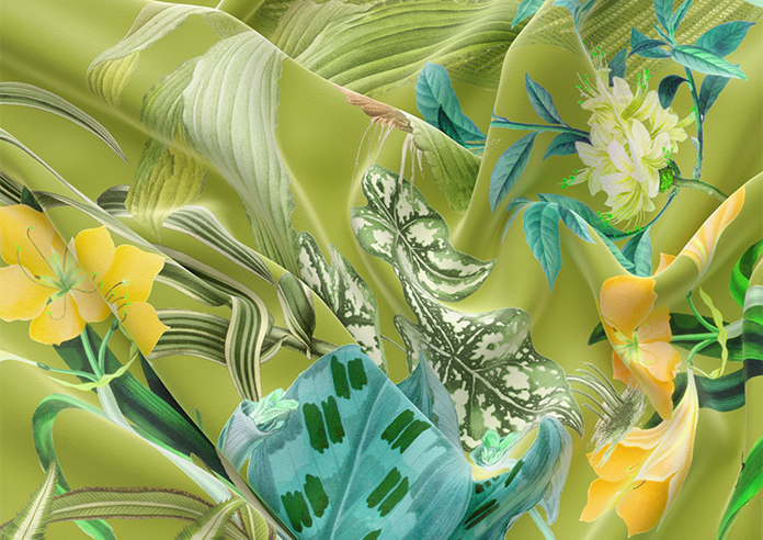 Barbados, Avocado - Twist&Fit Roman Blind - Image 4